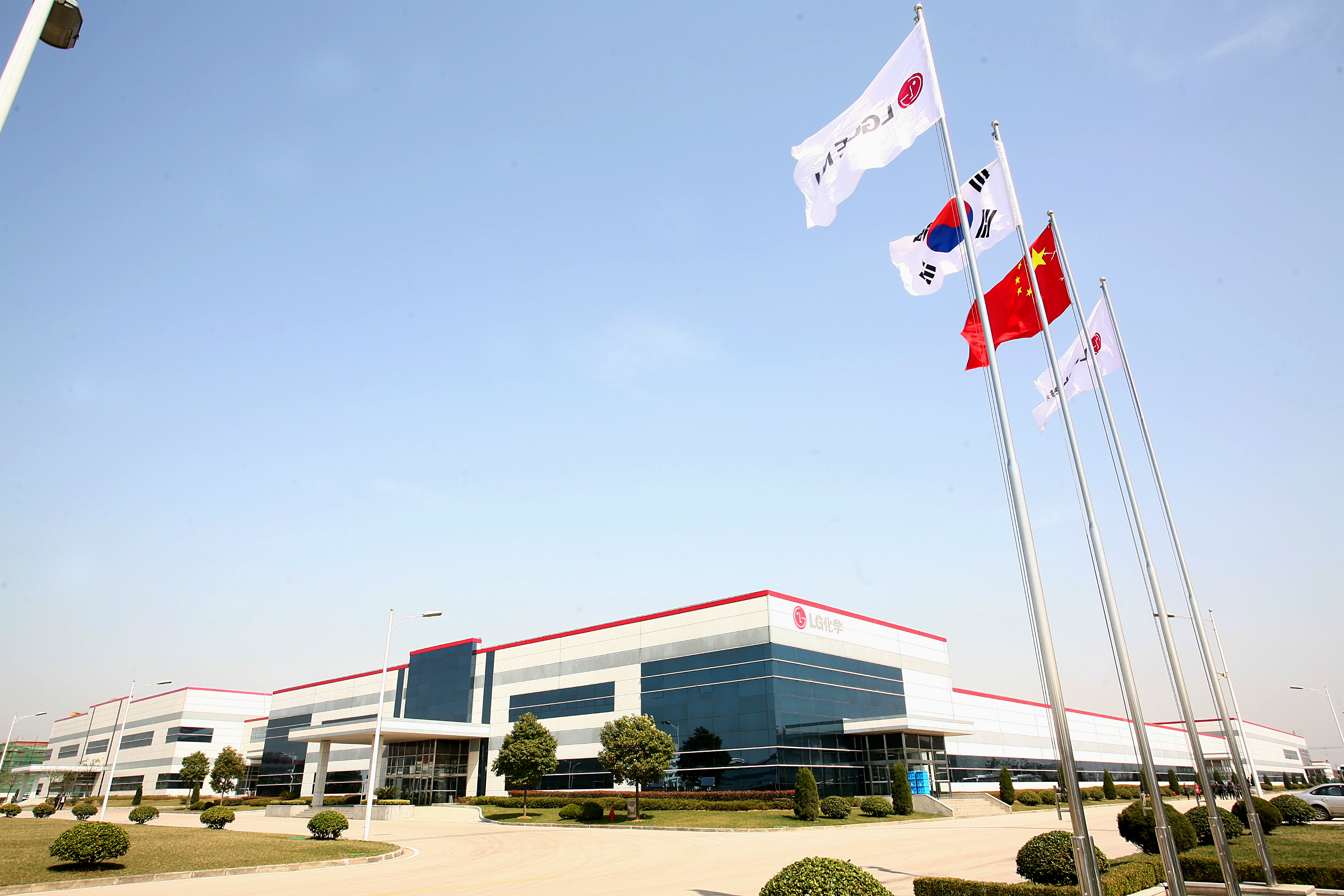 중국 남경(난징)에 있는 LG화학 TFT-LCD 생산공장 전경